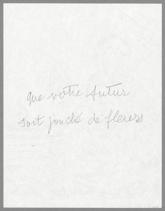 Louise Bourgeois. Your Future is Strewn with Flowers (Study for Untitled). 2001