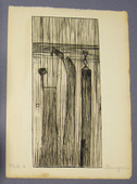 Louise Bourgeois. Plate 9 of 9, from the illustrated book, He Disappeared into Complete Silence, first edition (Example 17). 1947