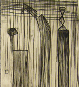 Louise Bourgeois. Plate 9 of 9, from the illustrated book, He Disappeared into Complete Silence, first edition (Example 17). 1947