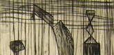 Louise Bourgeois. Plate 9 of 9, from the illustrated book, He Disappeared into Complete Silence, first edition (Example 17). 1947