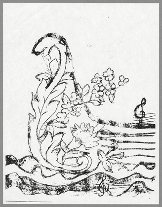 Louise Bourgeois. Your Future is Strewn with Flowers (Study for Untitled). 2001