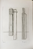 Louise Bourgeois. Plate 3 of 9, from the illustrated book, He Disappeared into Complete Silence, first edition (Example 18). 1984, after a 1947 impression