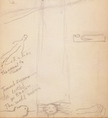 Louise Bourgeois. Untitled, no. 20 of 34, from the sketchbook, Album &agrave; Dessin. sketchbook date: 1950s-1980s