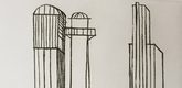 Louise Bourgeois. Plate 3 of 9, from the illustrated book, He Disappeared into Complete Silence, first edition (Example 18). 1984, after a 1947 impression