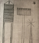 Louise Bourgeois. Plate 6 of 9, from the illustrated book, He Disappeared into Complete Silence, first edition (Example 18). 1947