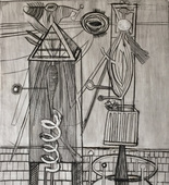 Louise Bourgeois. Plate 7 of 9, from the illustrated book, He Disappeared into Complete Silence, first edition (Example 18). 1947