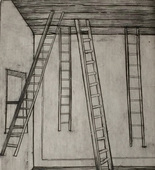 Louise Bourgeois. Plate 8 of 9, from the illustrated book, He Disappeared into Complete Silence, first edition (Example 18). 1947