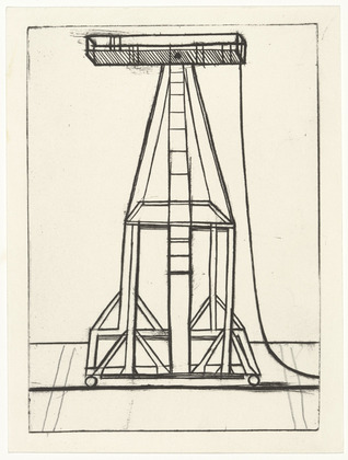 Louise Bourgeois. Plate 5 of 11, from the illustrated book, He Disappeared into Complete Silence, second edition. 1995