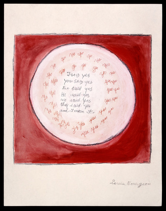 Louise Bourgeois. I Said Yes With My Eyes. 2004