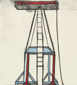 Louise Bourgeois. Plate 5 of 11, from the illustrated book, He Disappeared into Complete Silence, second edition. 1995