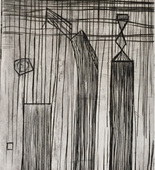 Louise Bourgeois. Plate 9 of 9, from the illustrated book, He Disappeared into Complete Silence, first edition (Example 18). 1947