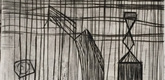 Louise Bourgeois. Plate 9 of 9, from the illustrated book, He Disappeared into Complete Silence, first edition (Example 18). 1947