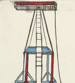 Louise Bourgeois. Plate 5 of 11, from the illustrated book, He Disappeared into Complete Silence, second edition. 1995