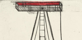 Louise Bourgeois. Plate 5 of 11, from the illustrated book, He Disappeared into Complete Silence, second edition. 1995