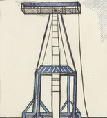Louise Bourgeois. Plate 5 of 11, from the illustrated book, He Disappeared into Complete Silence, second edition. 1995