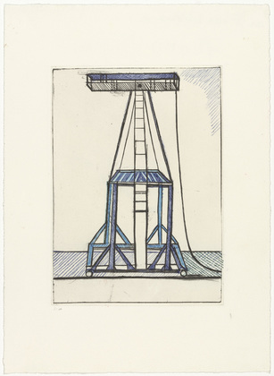 Louise Bourgeois. Plate 5 of 11, from the illustrated book, He Disappeared into Complete Silence, second edition. 1995