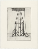 Louise Bourgeois. Plate 5 of 11, from the illustrated book, He Disappeared into Complete Silence, second edition. 1995