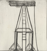 Louise Bourgeois. Plate 5 of 11, from the illustrated book, He Disappeared into Complete Silence, second edition. 1995