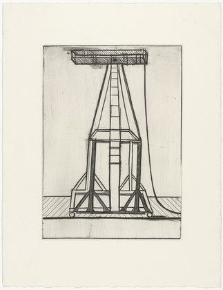 Louise Bourgeois. Plate 5 of 11, from the illustrated book, He Disappeared into Complete Silence, second edition. 1995