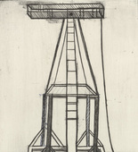 Louise Bourgeois. Plate 5 of 11, from the illustrated book, He Disappeared into Complete Silence, second edition. 1995