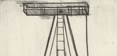 Louise Bourgeois. Plate 5 of 11, from the illustrated book, He Disappeared into Complete Silence, second edition. 1995