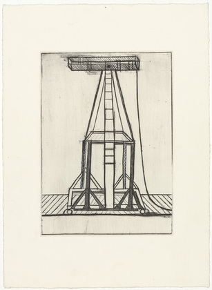 Louise Bourgeois. Plate 5 of 11, from the illustrated book, He Disappeared into Complete Silence, second edition. 1995