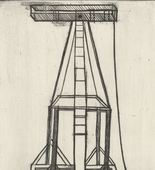 Louise Bourgeois. Plate 5 of 11, from the illustrated book, He Disappeared into Complete Silence, second edition. 1995