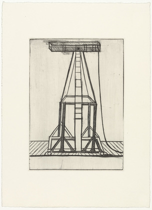 Louise Bourgeois. Plate 5 of 11, from the illustrated book, He Disappeared into Complete Silence, second edition. 1995