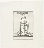 Louise Bourgeois. Plate 5 of 11, from the illustrated book, He Disappeared into Complete Silence, second edition. 1995