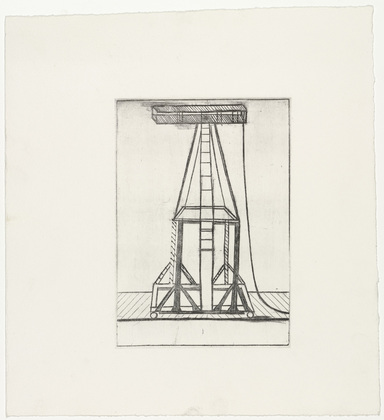 Louise Bourgeois. Plate 5 of 11, from the illustrated book, He Disappeared into Complete Silence, second edition. 1995
