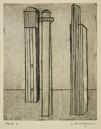 Louise Bourgeois. Plate 3 of 9, from the illustrated book, He Disappeared into Complete Silence, first edition (Example 11). 1947