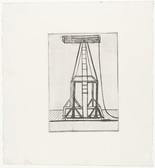 Louise Bourgeois. Plate 5 of 11, from the illustrated book, He Disappeared into Complete Silence, second edition. 1995