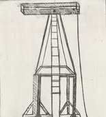 Louise Bourgeois. Plate 5 of 11, from the illustrated book, He Disappeared into Complete Silence, second edition. 1995