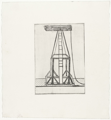 Louise Bourgeois. Plate 5 of 11, from the illustrated book, He Disappeared into Complete Silence, second edition. 1995