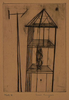 Louise Bourgeois. Plate 4 of 9, from the illustrated book, He Disappeared into Complete Silence, first edition (Example 11). 1947