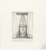 Louise Bourgeois. Plate 5 of 11, from the illustrated book, He Disappeared into Complete Silence, second edition. 1995