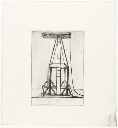 Louise Bourgeois. Plate 5 of 11, from the illustrated book, He Disappeared into Complete Silence, second edition. 1995