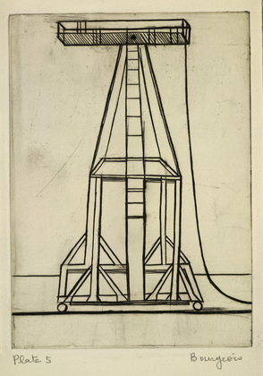 Louise Bourgeois. Plate 5 of 9, from the illustrated book, He Disappeared into Complete Silence, first edition (Example 11). 1947