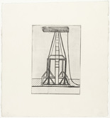 Louise Bourgeois. Plate 5 of 11, from the illustrated book, He Disappeared into Complete Silence, second edition. 1995