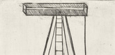 Louise Bourgeois. Plate 5 of 11, from the illustrated book, He Disappeared into Complete Silence, second edition. 1995
