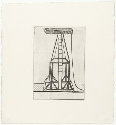 Louise Bourgeois. Plate 5 of 11, from the illustrated book, He Disappeared into Complete Silence, second edition. 1995