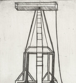 Louise Bourgeois. Plate 5 of 11, from the illustrated book, He Disappeared into Complete Silence, second edition. 1995
