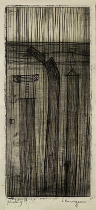 Louise Bourgeois. Plate 9 of 9, from the illustrated book, He Disappeared into Complete Silence, first edition (Example 11). 1947