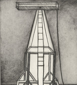 Louise Bourgeois. Plate 5 of 11, from the illustrated book, He Disappeared into Complete Silence, second edition. 1995-2003