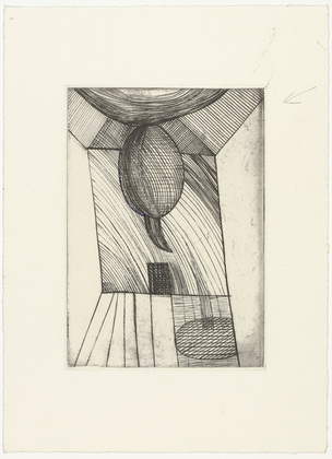 Louise Bourgeois. Untitled, plate 10 of 11, from the illustrated book, He Disappeared into Complete Silence, second edition. 1995