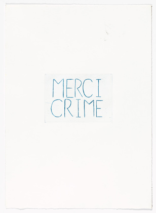 Louise Bourgeois. Merci Crime. 1994