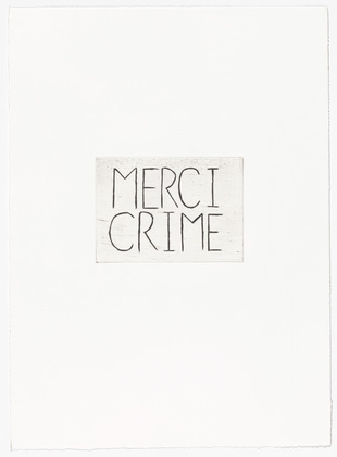 Louise Bourgeois. Merci Crime. 1994