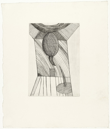 Louise Bourgeois. Untitled, plate 10 of 11, from the illustrated book, He Disappeared into Complete Silence, second edition. 1995