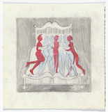 Louise Bourgeois. Untitled, plate 5 of 5, from the illustrated book, and plate 5 of 7, from the portfolio, Metamorfosis. 1996