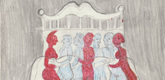 Louise Bourgeois. Untitled, plate 5 of 5, from the illustrated book, and plate 5 of 7, from the portfolio, Metamorfosis. 1996